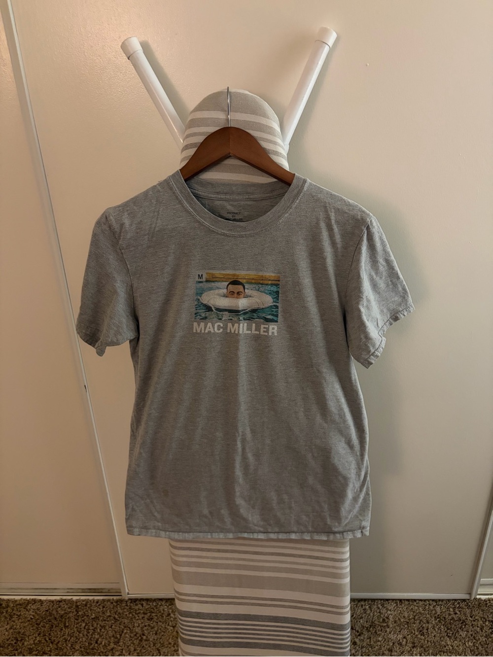 Mac Miller Gray Graphic Tee